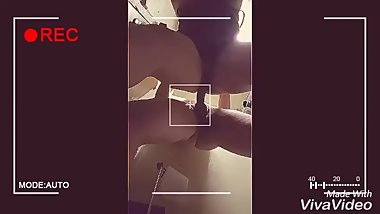 Bathroom quickie big tits swinging squirting