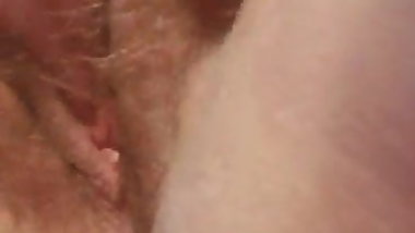 Hairy Chubby Bitch Fingering Herself