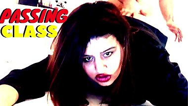 BIG ASS STUDENT FUCKS WITH TEACHER TO PASS HER CLASS !