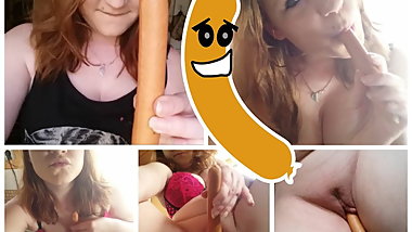 LITTLE LUCI FUCKS A HOTDOG! German Wiener Teen Girl 18yo BBW