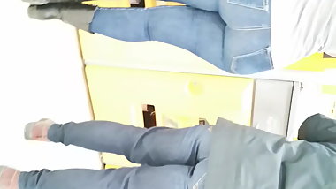 Tight jeans ass in Walmart