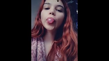Chewing gum on my private snapchat
