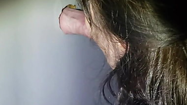 Bbw wife at the gloryhole
