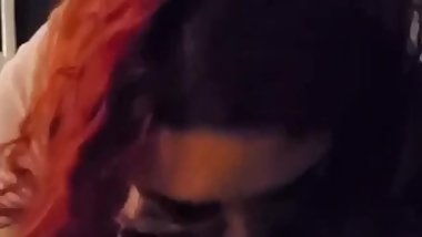 Sucking his dick after long day at work