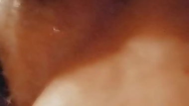 I fuck and tease my hairy chubby pussy with my 9 inch dildo