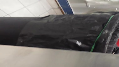 Big Booty Ebony Babe At The Laundrymat