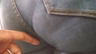 Wide Big Granny Booty Touched